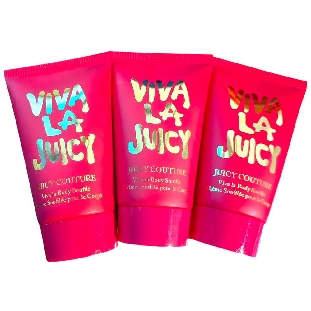 3-PACK Juicy Couture Viva La Juicy Body Souffle Fragranced Cream 1.7oz each **T